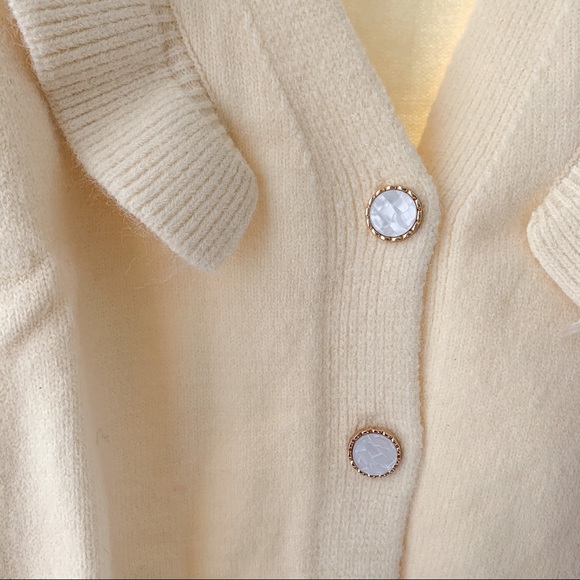 NEW Ruffle Shoulder Cardigan - Picture 2 of 2